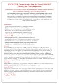 PNCB CPNP Comprehensive Practice Exam 2026&sol;2027&colon; 250 Verified Questions with Rationales &vert; Certified Pediatric Nurse Practitioner Test Prep