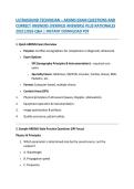 Ultrasound Technician &lpar;ARDMS&rpar; Exam Practice Questions and Correct Answers &lpar;Verified Q&A with Detailed Rationales&rpar; for 2025&ndash;2027