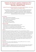 Kentucky &lpar;KY&rpar; Property Valuation Administrator &lpar;PVA&rpar; License Exam - 200 Verified Questions with Answers & Rationales &vert; 2026&sol;2027 Edition &vert; 100&percnt; Pass Guarantee