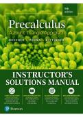 Instructor&rsquo;s Solutions Manual for Algebra & Trigonometry&colon; Precalculus&colon; A Right Triangle Approach&comma; 5th Edition &lpar;Beecher&comma; Penna & Bittinger&comma; 2021&rpar; &vert; All Chapters 1&ndash;11 Covered