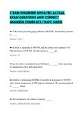 STEAM ENGINEER UPDATED ACTUAL&NewLine;EXAM QUESTIONS AND CORRECT&NewLine;ANSWERS COMPLETE STUDY GUIDE&NewLine;