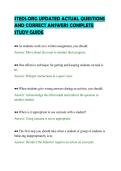 STEDI&period;ORG UPDATED ACTUAL QUESTIONS&NewLine;AND CORRECT ANSWERS COMPLETE&NewLine;STUDY GUIDE&NewLine;