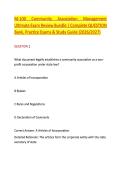 M-100 Community Association Management &NewLine;Ultimate Exam Review Bundle &vert; Complete QUESTION &NewLine;Bank&comma; Practice Exams & Study Guide &lpar;2026&sol;2027&rpar; 