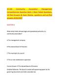 M-100 &NewLine;Community &NewLine;Association &NewLine;Management &NewLine;Comprehensive Question Bank &vert; Most Tested Questions&comma; &NewLine;Verified Answers & Exam Review  questions and verified &NewLine;answers 2026&sol;2027