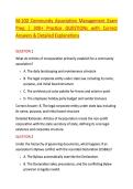 M-100 Community Association Management Exam &NewLine;Prep &vert; 300&plus; Practice QUESTIONs with Correct &NewLine;Answers & Detailed Explanations