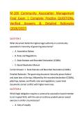 M-100 Community Association Management &NewLine;Final Exam &vert; Complete Practice QUESTIONs&comma; &NewLine;Verified Answers & Detailed Rationales &NewLine;&lpar;2026&sol;2027&rpar; 