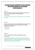 UHC MEDICARE BASIC ASSESSMENT &vert;ACTUAL QUESTIONS AND VERIFIED ANSWERS &vert;LATEST 2026&sol;2027 UPDATE&vert;GRADED A&plus;