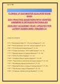 Florida LP Gas Master Qualifier Exam Bank 2026-2027 &vert; Chapter 527 & FAC 5J-20 &vert; 330&plus; Questions with Verified Answers & Detailed Rationales &vert; Category I-VI License Prep