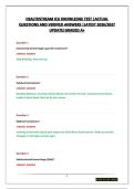 HEALTHSTREAM ICU KNOWLEDGE TEST &vert;ACTUAL QUESTIONS AND VERIFIED ANSWERS &vert;LATEST 2026&sol;2027 UPDATE&vert;GRADED A&plus;