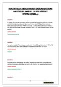 HEALTHSTREAM MEDICATION TEST &vert;ACTUAL QUESTIONS AND VERIFIED ANSWERS &vert;LATEST 2026&sol;2027 UPDATE&vert;GRADED A&plus;