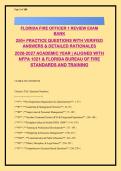 Fire Officer 1 Exam Bank 2026-2027 &vert; NFPA 1021 & Florida Bureau Certified &vert; 270&plus; Questions with Verified Answers & Detailed Rationales &vert; Fire Officer Certification Prep