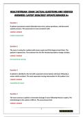 HEALTHSTREAM  EXAM &vert;ACTUAL QUESTIONS AND VERIFIED ANSWERS &vert;LATEST 2026&sol;2027 UPDATE&vert;GRADED A&plus;