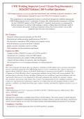 CWB Welding Inspector Level 3 Exam Questions 2026&sol;2027 - 200&plus; Verified Q&A with Explanations &vert; CSA W59 & W47&period;1 Standards&NewLine;&NewLine;