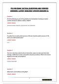 PCU RN EXAM &vert;ACTUAL QUESTIONS AND VERIFIED ANSWERS &vert;LATEST 2026&sol;2027 UPDATE&vert;GRADED A&plus;