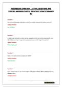 PROGRESSIVE CARE RN A &vert;ACTUAL QUESTIONS AND VERIFIED ANSWERS &vert;LATEST 2026&sol;2027 UPDATE&vert;GRADED A&plus;