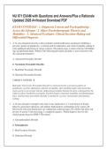 NU 671 EXAM with Questions and Answers&sol;Plus a Rationale &NewLine;Updated 2026 A&plus;&sol;Instant Download PDF 