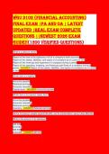WGU D102 Financial Accounting Exam Questions and Answers 2026 &vert; 100&percnt; Accurate & Verified&period;A&plus; Exam newest and Brand new&excl;&excl;&period;A&plus; Material resource&excl;