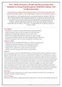 WGU D694 Elementary Health and Physical Education Methods OA Exam &vert; 250 Verified Questions & Answers &vert; 2026-2027