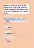 WGU D102 Financial Accounting &vert; 2026 Exam Questions & Answers &vert; Complete OA Pack&vert;&vert;Complete and verified exam 2026 newest update &vert;&vert;A&plus; Accounting Exam &excl;&excl;