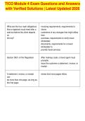 TICO Module 4 Exam Questions and Answers&NewLine;with Verified Solutions &vert; Latest Updated 2026