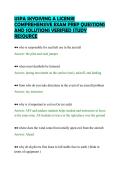 USPA SKYDIVING A LICENSE&NewLine;COMPREHENSIVE EXAM PREP QUESTIONS&NewLine;AND SOLUTIONS VERIFIED STUDY&NewLine;RESOURCE