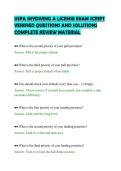 USPA SKYDIVING A LICENSE EXAM SCRIPT&NewLine;VERIFIED QUESTIONS AND SOLUTIONS&NewLine;COMPLETE REVIEW MATERIAL