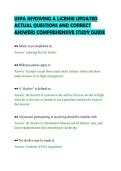USPA SKYDIVING A LICENSE UPDATED&NewLine;ACTUAL QUESTIONS AND CORRECT&NewLine;ANSWERS COMPREHENSIVE STUDY GUIDE
