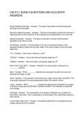 CM 3111 EXAM 2 QUESTIONS AND ACCURATE ANSWERS
