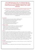 WGU D695 Elementary Fine Arts Methods OA & PA Final Exam &vert; 250 Verified Questions with Answers and Rationales &vert; 2026&sol;2027 Edition
