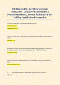 BICSI Installer 1 Certification Exam &NewLine;2026&sol;2027 &vert; Complete Exam Review &vert; &NewLine;Practice Questions&comma; Answer Rationales & ICT &NewLine;Cabling Installation Preparation 