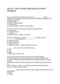 CM 3111 TEST 2 QUESTIONS AND ACCURATE ANSWERS