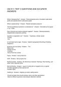CM 3111 TEST 3 QUESTIONS AND ACCURATE ANSWERS
