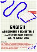 ENG1511 Assignment 1 Semester 2 MEMO &vert; Due 14 August 2026