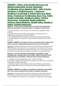 FHAMES &ndash; Fellow of the Health Advocacy and Medical Exploration Society Fellowship Certification Exam Updated 2026 &vert; 550&plus; Practice Questions & Verified Answers &vert; Advanced Healthcare Leadership & Patient Advocacy Study Guide&comma; Professional Certification Exam