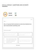 CM 3111 MODULE 1 QUESTIONS AND ACCURATE ANSWERS&NewLine;&NewLine;