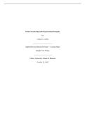 BUSI 887 Task 1&colon;Problem Statement and Purpose &vert; 2026 Update with complete solutions&period;