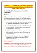 Glynco FLETC &ndash; Federal Law Enforcement Procedures Exam Questions and Verified Answers with Rationale &vert; Latest Edition 2026&sol;2027