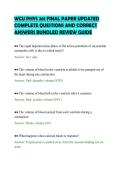 WCU PHYS 261 FINAL PAPER UPDATED&NewLine;COMPLETE QUESTIONS AND CORRECT&NewLine;ANSWERS BUNDLED REVIEW GUIDE&NewLine;