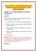 Glynco FLETC &ndash; Final Exam Questions and Verified Answers with Rationale &vert; Latest Edition 2026&sol;2027