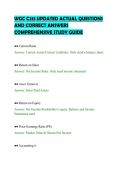 WGC C213 UPDATED ACTUAL QUESTIONS&NewLine;AND CORRECT ANSWERS&NewLine;COMPREHENSIVE STUDY GUIDE