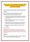 Glynco FLETC &ndash; Firearms Safety and Use of Force Exam Questions and Verified Answers with Rationale &vert; Latest Edition 2026&sol;2027