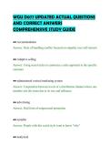 WGU D077 UPDATED ACTUAL QUESTIONS&NewLine;AND CORRECT ANSWERS&NewLine;COMPREHENSIVE STUDY GUIDE&NewLine;