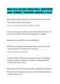 WGU D116 ACTUAL EXAM FULL QUESTIONS&NewLine;AND CORRECT ANSWERS GRADED A PLUS&NewLine;