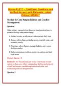 Glynco FLETC &ndash; Final Exam Questions and Verified Answers with Rationale &vert; Latest Edition 2026&sol;2027