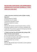 NUR 635 FINAL EXAM REVIEW&colon; 200 COMPREHENSIVE PHARMACOLOGY QUESTIONS COVERING ALL TESTED TOPICS &lpar;GCU 2026-2027&rpar;