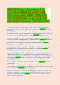 WGU D099 Sales Management OA &vert; 2026 Real Exam Questions & Answers &lpar;100&percnt; Verified&rpar; A&plus; Graded&vert;&vert; Sales Management Objective Assessment Exam 2026 &ndash; Complete Q&A with Elaborated Solutions
