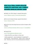 WGU D220 FINAL PAPER UPDATED&NewLine;COMPLETE QUESTIONS AND CORRECT&NewLine;ANSWERS BUNDLED REVIEW GUIDE