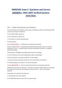 MMSC491 Exam 2 Questions and Correct&NewLine;ANSWER-s&period; With 100&percnt; Verified Solution&period;&NewLine;2025&sol;2026