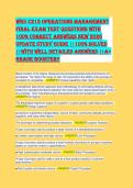 WGU C215 Operations Management Testbank 2026 &ndash; 300 Real Exam Questions & 100&percnt; Verified Answers &vert; A&plus; Graded OA Guide