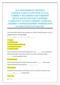 ASA 104 BAREBOAT CRUISING &NewLine;CERTIFICATION EXAM WITH ACTUAL &NewLine;CORRECT QUESTIONS AND VERIFIED &NewLine;DETAILED RATIONALES ANSWERS&vert; &NewLine;CURRENTLY TESTING VERSION &vert; ALREADY &NewLine;GRADED A&plus;&vert;NEWEST&vert;EXPERT VERIFIED FOR &NewLine;GUARANTEED PASS 2026&sol;2027 